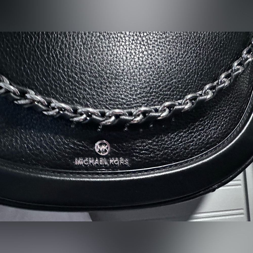 Michael Kors Black Large Jagger Messenger Bag W/ Chain & Dustbag NWOT MSRP: $598 - Picture 8 of 16